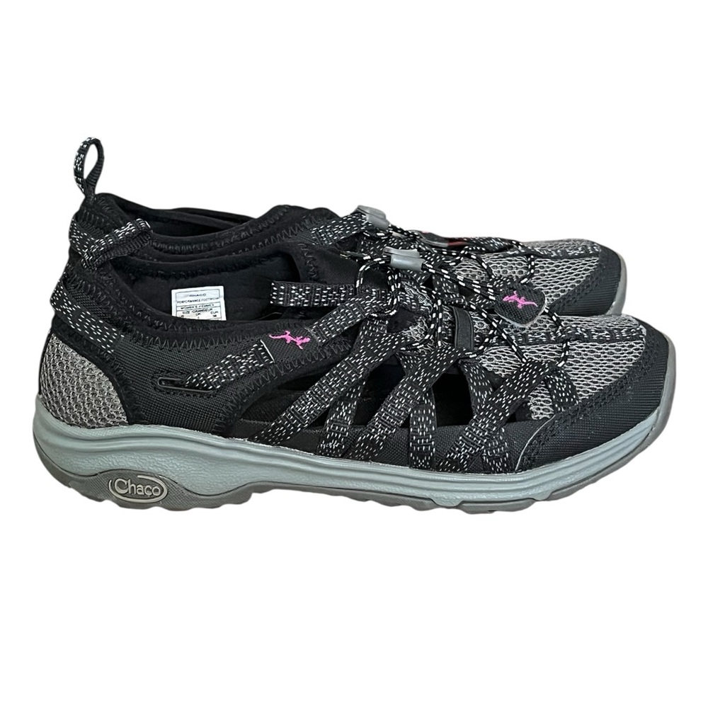 Chaco women’s outcross evo black and gray water hiking outdoor shoes